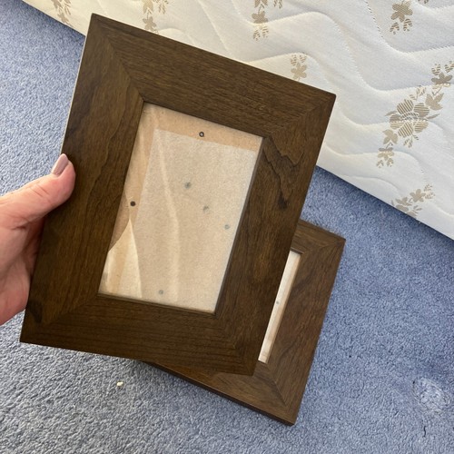 Par de marcos de fotos de madera independientes para decoración del hogar de madera pesada de 14 cm x 9 cm - Imagen 13 de 13