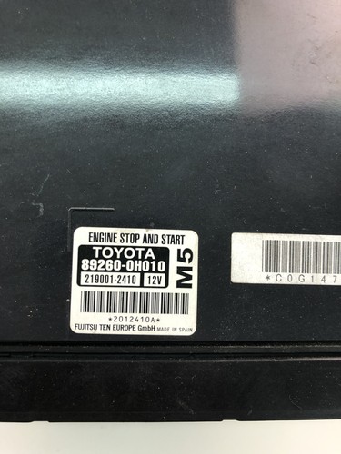 TOYOTA AYGO B4 Control Unit 89260-0H010 2014 24536118 - Picture 4 of 4