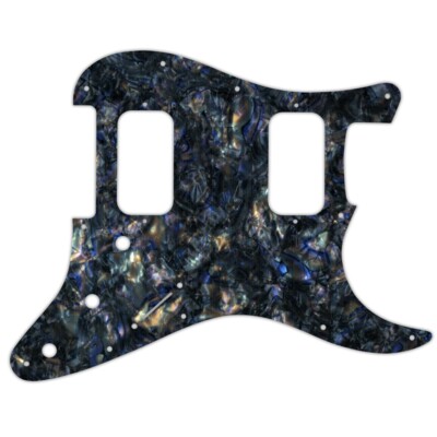 Pickguard Fender Big Apple & double FAT Stratocaster black abalone
