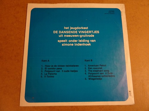 LP FLANDRIA 1609 / 10 JAAR JEUGDORKEST DANSENDE VINGERTJES UIT MEEUWEN-GRUITRODE - Picture 2 of 2