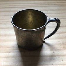 Vintage 1960s Silver plate Oneida Tudor Silversmith Child's Cup 2.25"H x2.5"D