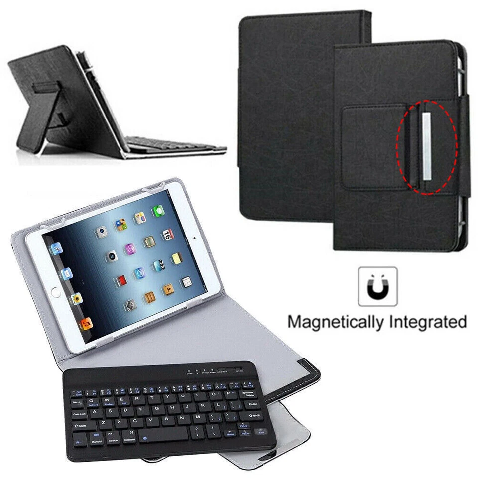 For Alcatel 1T 3T Pixi 7.0/10.1 inch Tablet Slim Keyboard Case Folio Stand Cover - Image 3 of 4