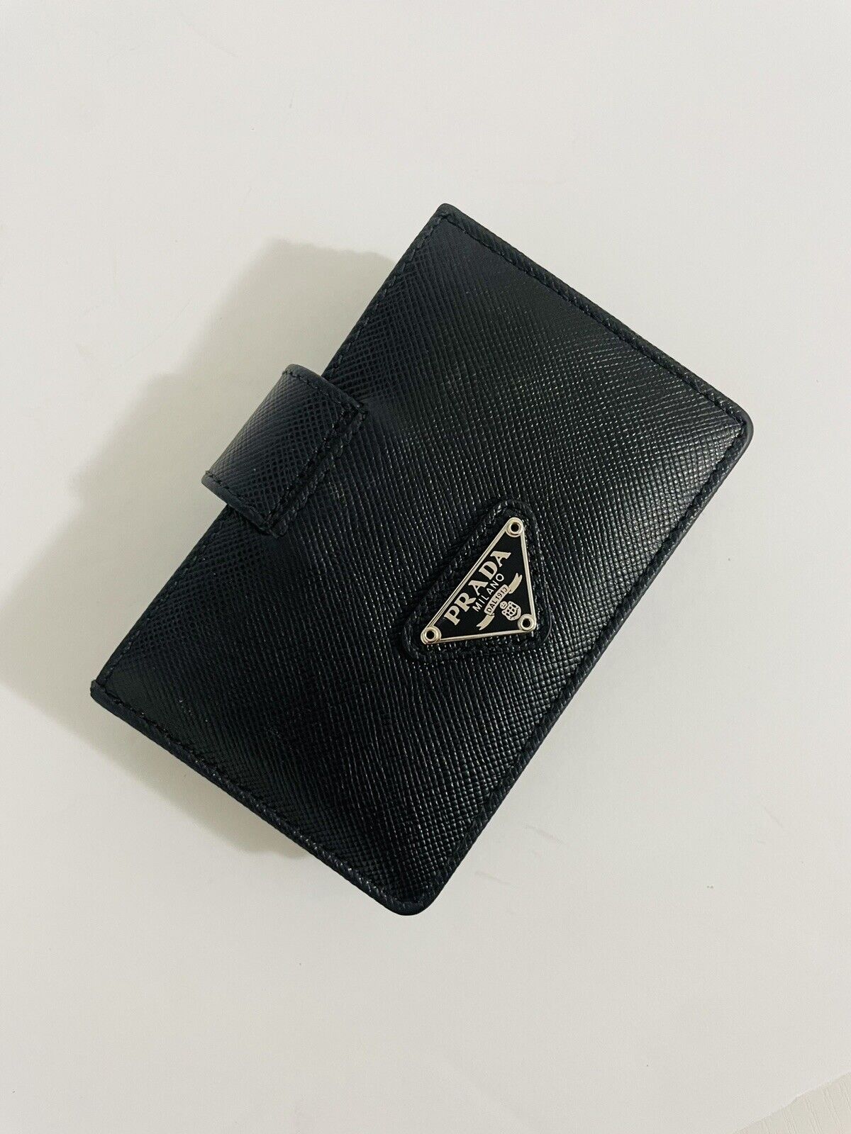 Prada Saffiano Leather Accordion Card Case Black - image 2