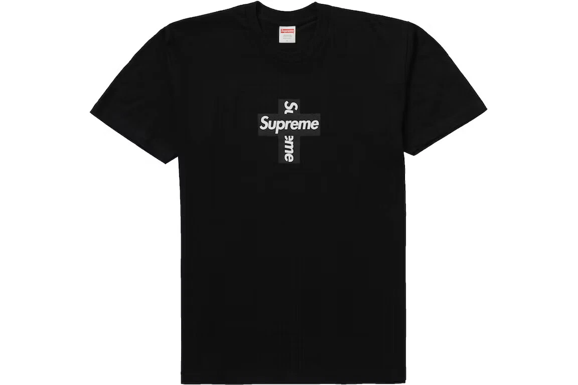 Tee shirt Supreme FW20 CROSS BOX LOGO noir taille S Small   NEUF SCELLÉ