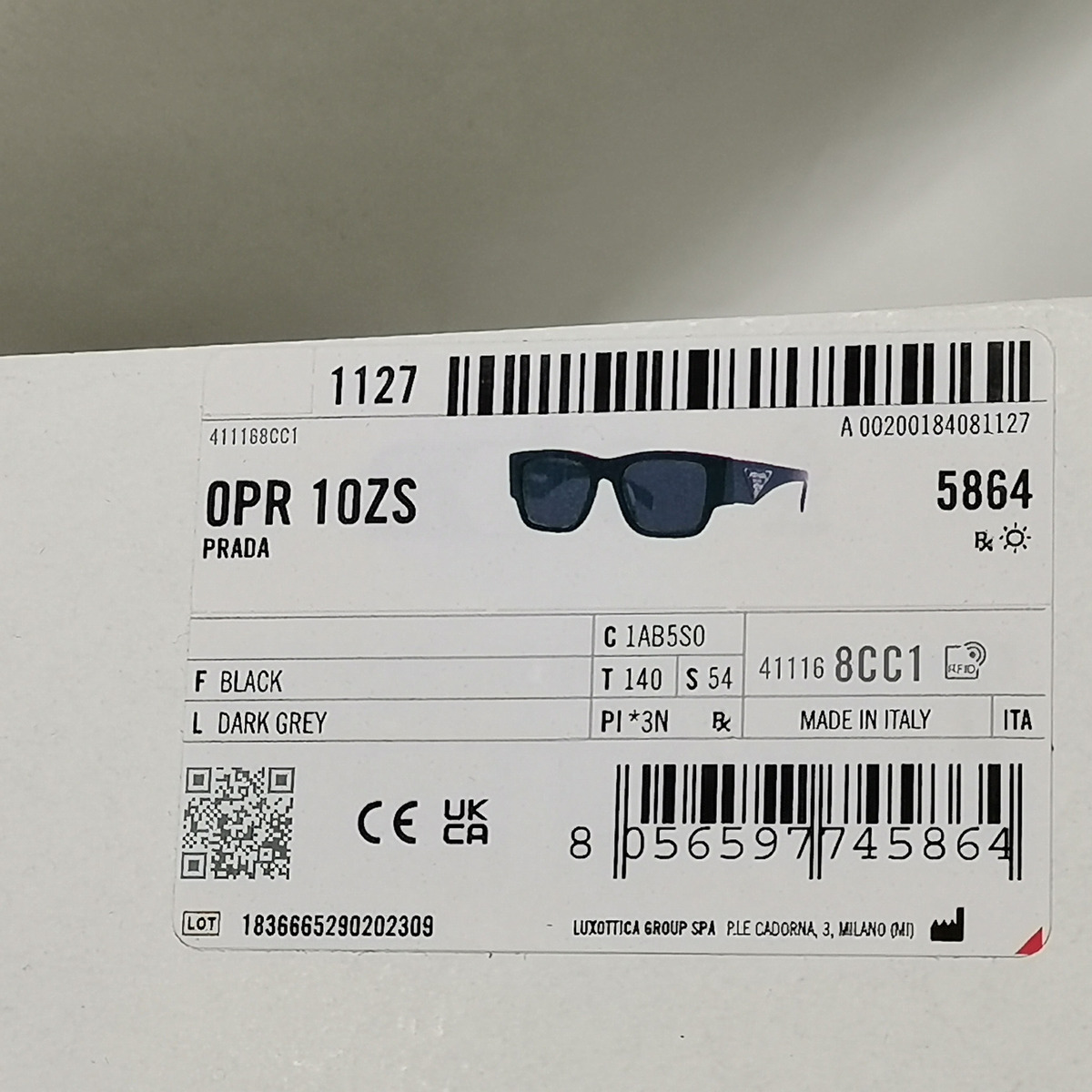 Prada Sunglasses Triangle Black Symbole Logo Square PR10ZS Prada Sunglasses Triangle Black Symbole Logo Square PR10ZS