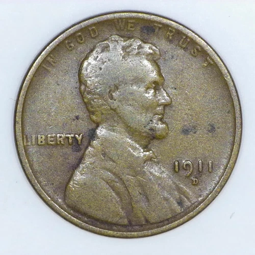~VINTAGE AMERICAN COPPER~ 1911-D Lincoln Wheat Cent VG h682