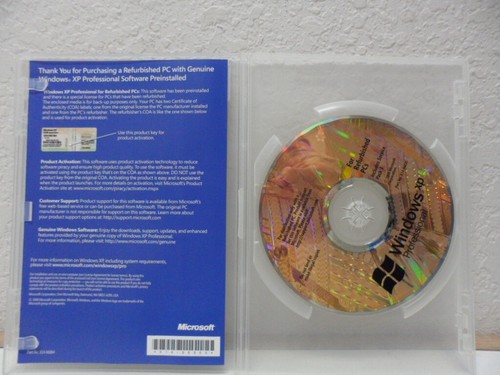 Microsoft Windows XP Professional Edition with SP2 For Refurbished PCs - Picture 2 of 6