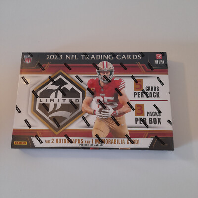 2023 Panini Limited NFL Hobby Box Trading Cards Packs Break Autogramme 