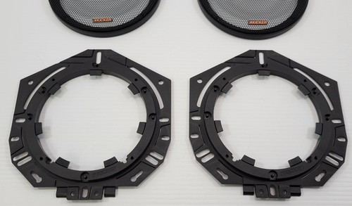 D) Kicker KS Serie 6-3/4" Lautsprecher Mesh Bildschirm Gitter und Adapter Halterungen - Bild 2 von 9