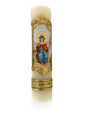 Holy Infant of Atocha Paschal Candle Lent 8''x2'' Niño de Atocha Vela  Pascual New