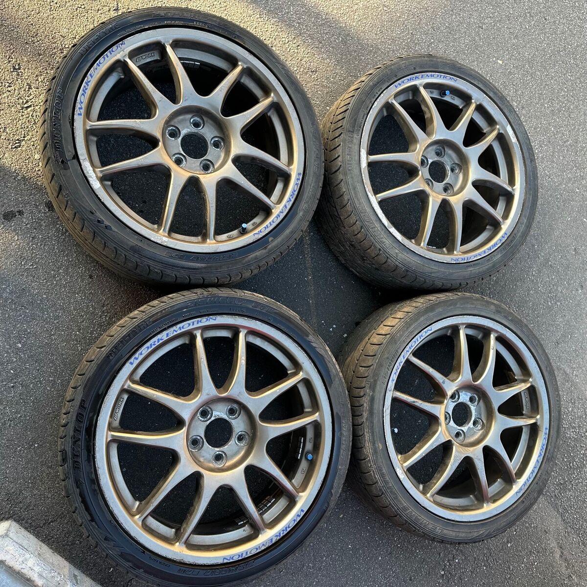 Rare JDM Work Emotion Cr-Kai 17in ET47 7JJ 5x100 ,4 Wheels Rare JDM Work Emotion Cr-Kai 17in ET47 7JJ 5x100 ,4 Wheels