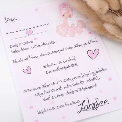 MOTZISBUNTEWELT Zahnfee Brief Fee