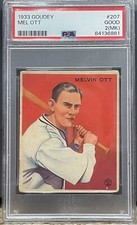 1933 housetops # 207 Mel OTT PSA 2 MK