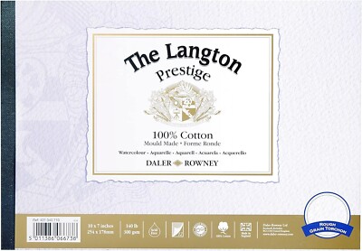 Daler-Rowney The Langton Hot-Pressed 300gsm 10 X 7 In Watercolour