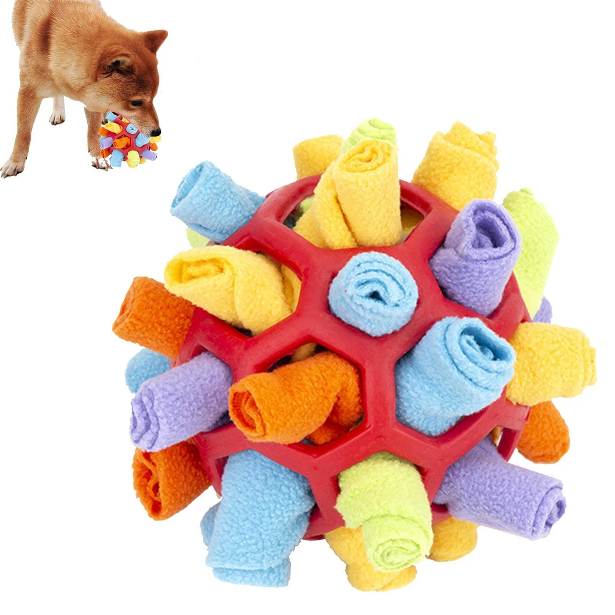 Fleece ball dog clearance toy