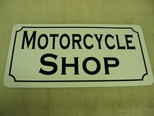 MOTORCYCLE SHOP Metal SIGN for Garage Cycle Riding Club Shop Race Track Man Cave