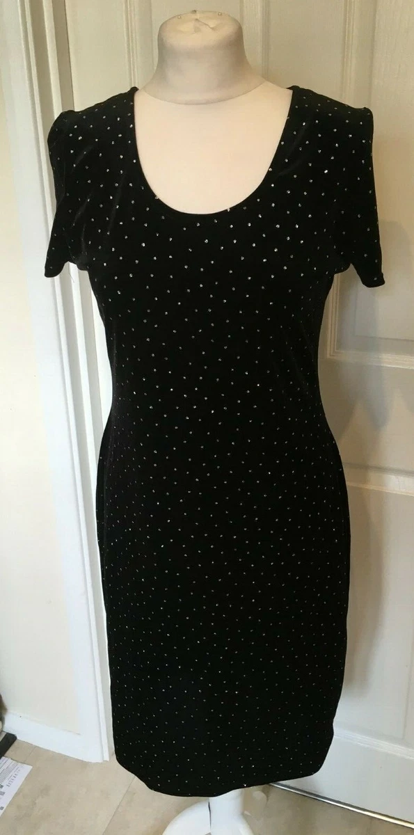 Dorothy perkins black store velvet dress