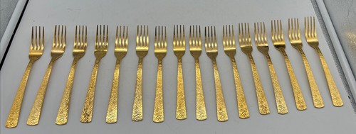 Juego de cubiertos Cellini románico “Japón dorado” 99 piezas con estuche - Imagen 8 de 24