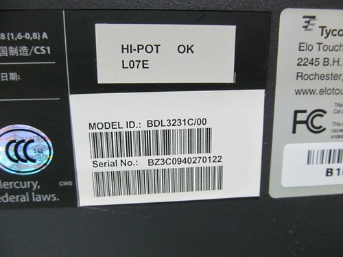 Philips BDL3231 32” Tyco ELO E636515 ET3220L Touch Screen Monitor TV - Picture 3 of 6