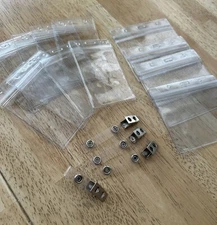 ID Badge Card Holder 7 Vertical 3 Horizontal Clear Vinyl Lock Work School 3 Clip