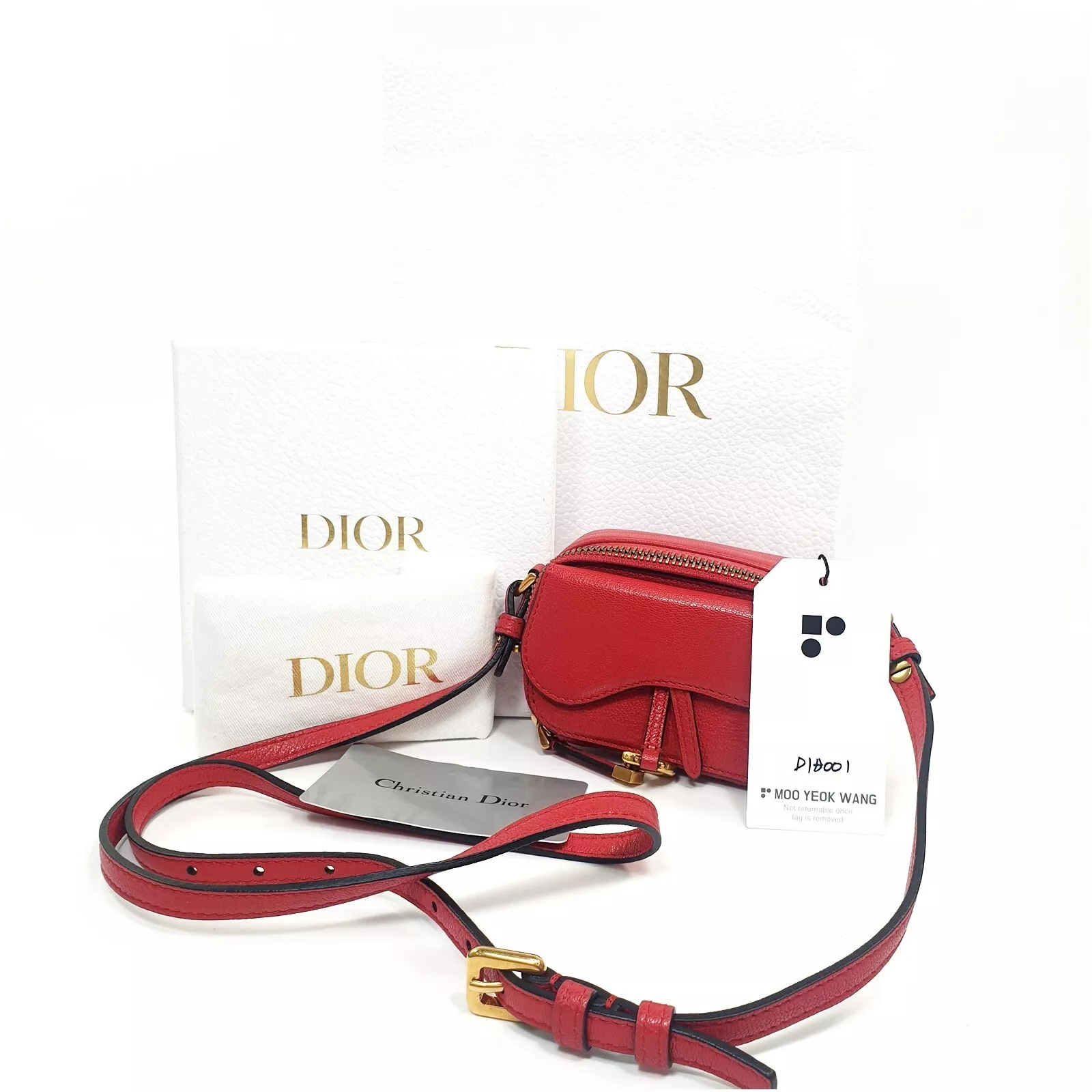 Pochette Dior S5671CCEH avec boîte sac à poussière sac à provisions DIA001