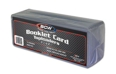 Pack of 10 BCW Booklet Trading Card Hard Plastic Topload Holders protectors