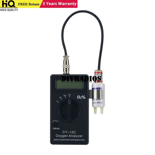 CY-12C Handheld Oxygen Analyzer Full Sets Measures 0-100% Oxygen Concentration - Picture 2 of 7