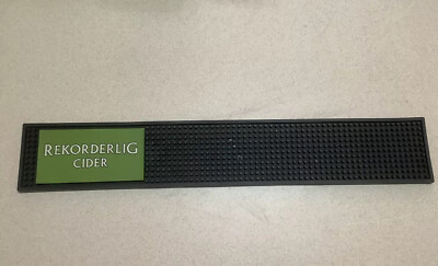 Rekorderlig Apfelwein (grün) dicker Gummi Bar Läufer x1 Matte Kneipe Mann Höhle Bier Getränk