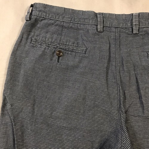 J Crew Club Shorts Mens 33x10 Blue Striped Baird McNutt Irish Linen - Picture 11 of 11