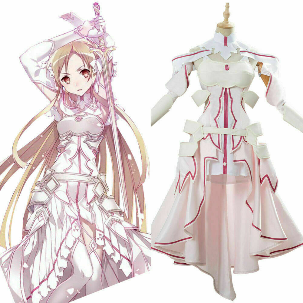 Sword Art Online Asuna Yuuki Asuna Dress Cosplay costume – TrendsinCosplay