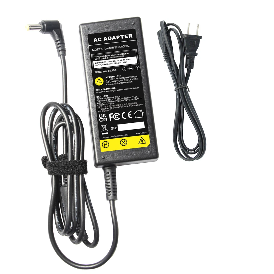 Cargador adaptador de CA para Fujitsu Lifebook FPCAC62AR FPCAC62AQ T725 T904 T935 T936 Foto 4 de 4