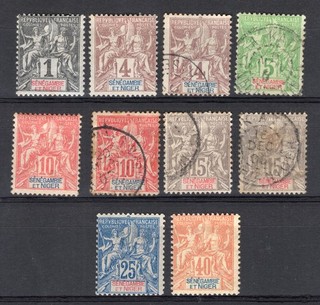 FRANCE SENEGAMBIE ET NIGER 1903 oblitéré 137 €