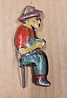 Marx Tin Litho Farmer Figure for Tractor Crawler Driver or Horse & Cart Wagon