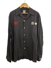 WACKO MARIA × THE BLACK EYE PATCH Long Sleeve Shirt XL -- BLK BEP-WM-0C01