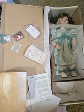 Marie Osmond Fine Porcelain Trunk Doll 19in Limited Hand Numbered COA Box