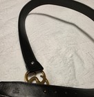 Guicci Double G Snake Buckle Leather Belt — photo 2