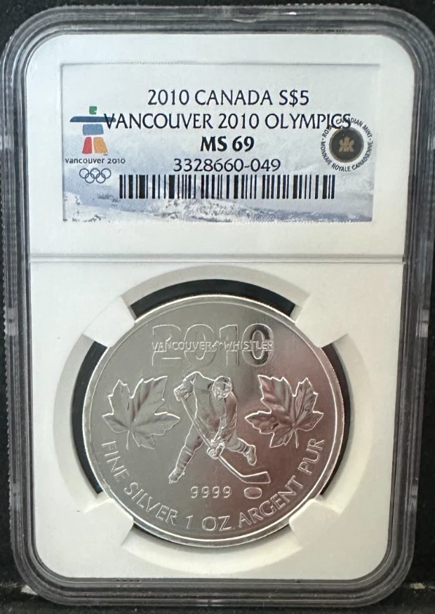 Canadian Maple Leaf NGC Grade MS 69 Silver Bullion Coins for sale