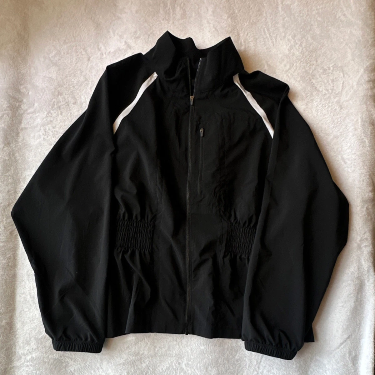 Track Jacket Athleisure White Activewear Jackets for Women for