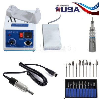 Dental Lab Marathon-III Electric Micromotor Polisher /Motor Handpiece /Straight