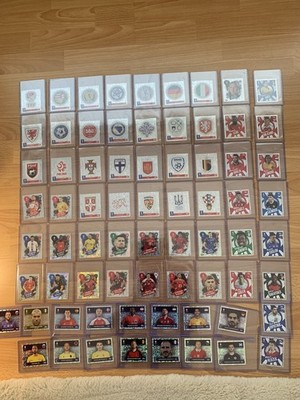 Topps Euro 2024 Rare Foil Background Sticker Bundle x71 All Different - Mint!