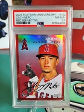 2023 Topps Chrome Platinum Anniversary Zach Neto Red Refractor /5 #102 PSA 8.5