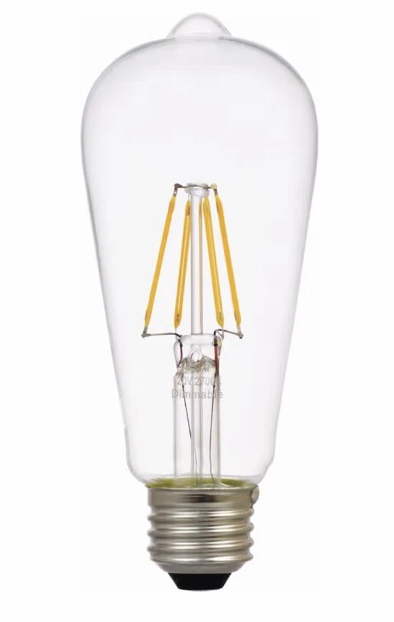 Sylvania 40772 Indoor/Outdoor Soft White 800 lm. ST19 E26 Dimmable LED Bulb 7W - Image 2 of 4