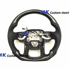 HEAT Carbon Fiber Steering Wheel Fit for LAND ROVER RANGE ROVER SPORT 2014-2022
