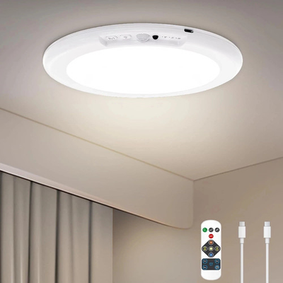 #ad #ad Rechargeable Motion Sensor Ceiling Light with RemoteBattery Powered Wireless $18.99