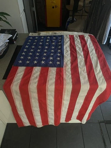 Original WW 2 US Navy War Military Pearl Harbour American 48 Stars Stripes Flag