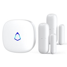 Door Chime, Wireless Door Open Sensor Alarm with 500 FT Range, 58 Chimes and ...