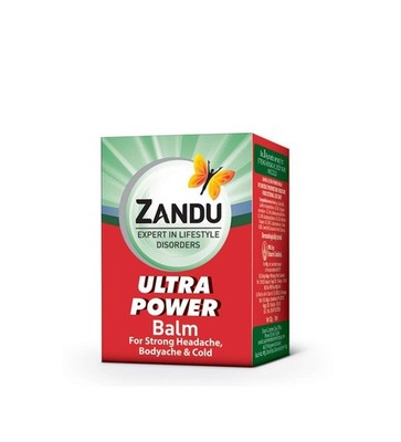 4 x Zandu Balm Ultra Power Multipurpose Solution 0.27 Fl Oz (Pack of 4) 