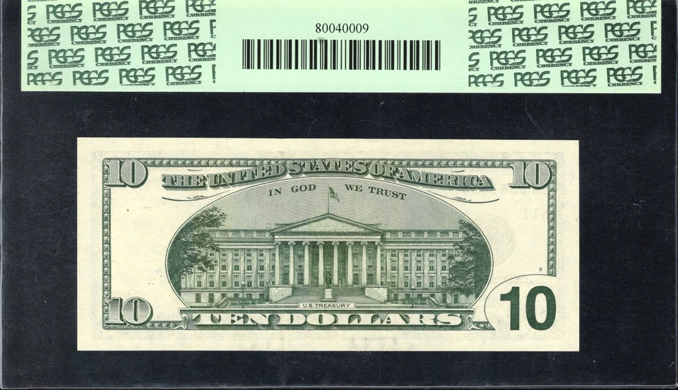 1999 $10 DALLAS STAR FEDERAL RESERVE NOTE PCGS 68 PPQ Fr 2034-k* 16256 - Image 2 of 2