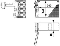 Mahle Verdampfer, Klimaanlage Ae 66 000P FüR MERCEDES-BENZ