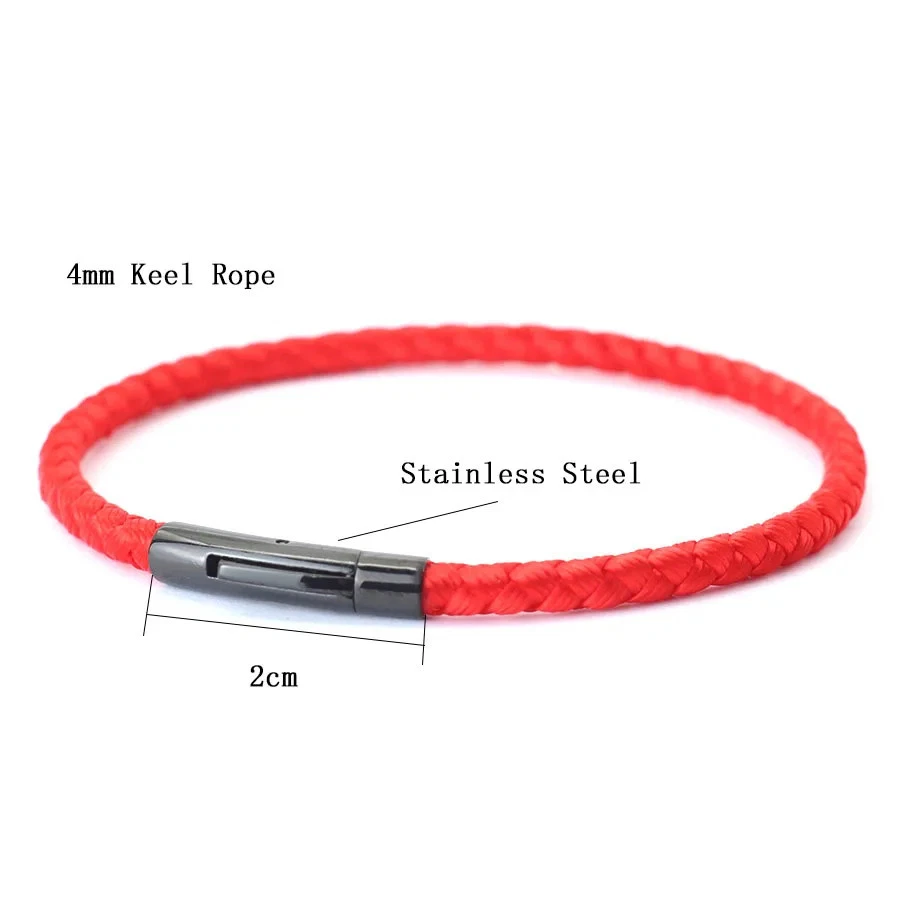 Браслет веревочный с пряжкой из нержавеющей стали мужской тканевый плетеный ювелирные изделия для спорта на открытом воздухе - Изображение 4 из 4